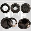 Wailicop Car Push Start Button Cover Spin Engine Start Stop Button Cover Ignition Protective Cover Anti-Scratch Universal Button Decoration Protector Ring (C)