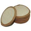 6 pcs/set 4"×4" Natural Exfoliating Face Pad Loofah Sponge Facial Brush - Shower Scrubber - Body Bath Spa For Men & Women, Renewable Resource (Front 100% Loofah + Back 100% pile fabrics) Pack of 6