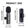 wireless microphone For iPhone, Black, Weather Proof, Long Range Microphone.