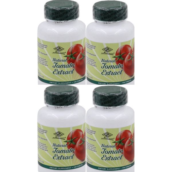 4 Natural Tomato  Extract  with Lycopene selenium Antioxidant 100 tablets/bottle