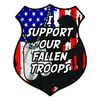 BACK THE BLUE DECAL BLUE LINE STICKER SUPPORT YOUR SHEILD
