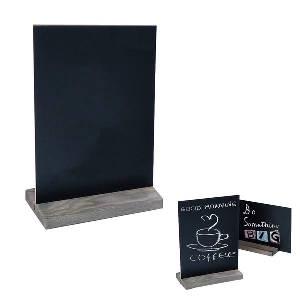 nalaina Menu Board Signs, Tabletop, Mini Blackboard, Double-Sided Blackboard, Menu Stand, Handwriting Board, Double-Sided, 8.7 x 5.9 inches (22 x 15 cm), Message Board, Decorative Chalkboard, Store