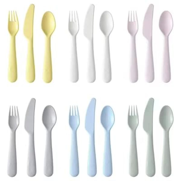 IKEA KALAS 18-Piece Cutlery Set, Mixed Colours (3)