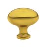 Emtek Egg Cabinet Knob, 1-3/4" Dimension, Flat Black 86124US19