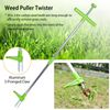 39" Weed Puller Weeder Twister Pull Garden Lawn Root Killer Remover Hand Tool