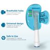 Nincha Snap-on Toothbrush Head Cover for Manual and Powered Toothbrush - Multiple Colors -Pack of 6