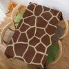 Walmsco Tablecloth Brown Giraffe Pattern Decor For Dining Room Kitchen Rectangular Table Cover 132 * 178cm