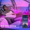 4x RGB 72 LED Car Interior Floor Atmosphere Light Bluetooth APP Remote Control