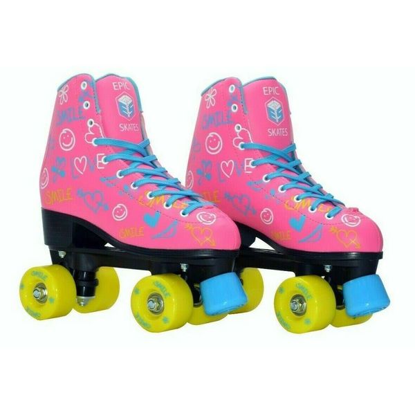 Epic Skates Blush Quad Roller Skates, Pink, Juvenile Size 10