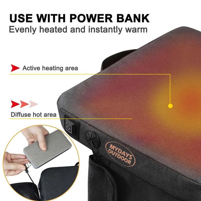 Heated stadium online cushion