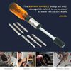 Stylebest Spiral Screw Driver, Push-Pull Ratchet Screwdriver Adjustment Spiral Ratchet Screwdriver with 5 Replaceable Heads