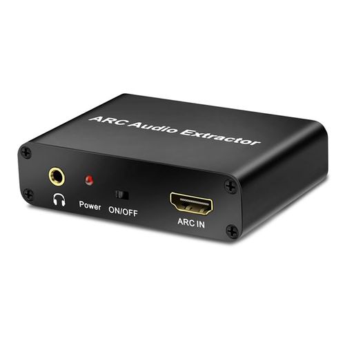 ARC Audio Extractor with 3.5mm Headphone Output, HDMI to RCA/Coaxial/Fiber/HDMI Audio ARC,High Performance Amplifier, 192kHz