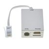 Tailed ADSL2+ Microfilter Filter And Splitter - With RJ11, Inline DSL Filter For Removing Noise From Telephone Or Fax Machine, BT Plug, BT Socket, ADSL Socket