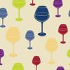 Creative Converting 24 Count Elise Premium Patterned Beverage Napkins, Sonoma, Stems