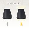 Royal Designs, Inc. Empire Hardback Chandelier Shade CS-118BLK/GL-6, Black with Gold, 4 x 6 x 5.5, Pack of 6