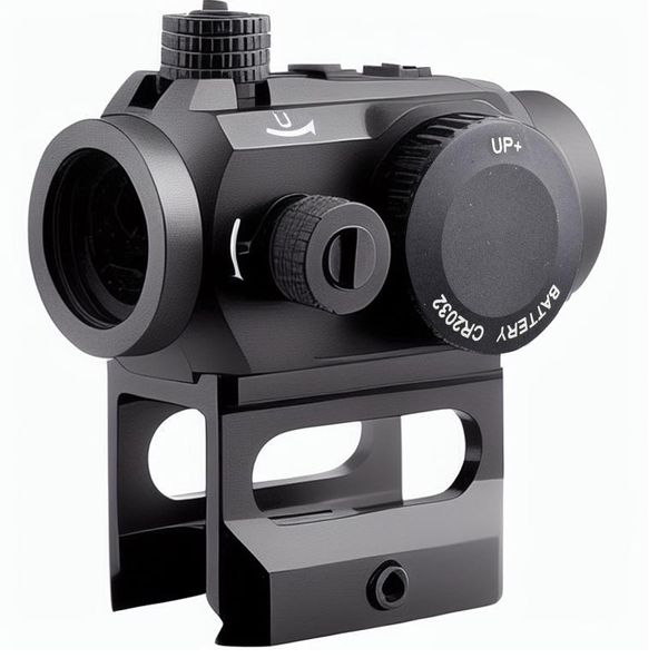 WIPBOTEN 4 MOA Reflex Red Dot Illuminated Sight - 0.83 Riser Mount - Shockproof & Nitrogen Filled - Hunting Scope fit 20mm
