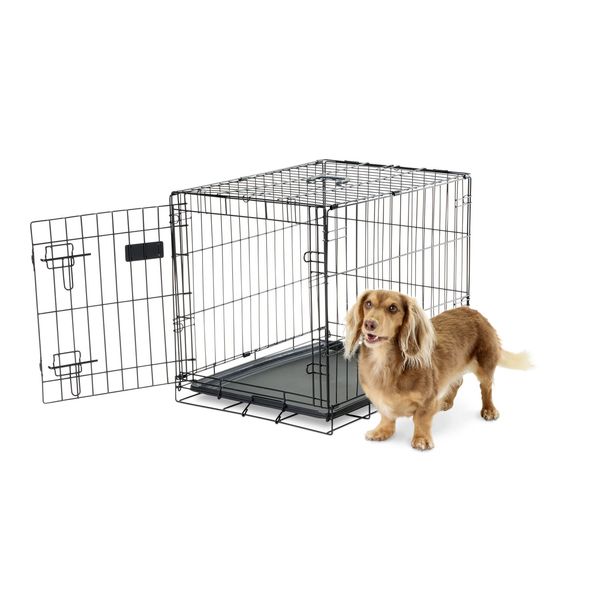 Carlson Pet Products Secure and Foldable Single Door Metal Dog Crate New