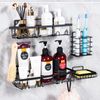5-Pack Adhesive Shower Caddy, Wall Mounted Bathroom Shower Shelves with Soap