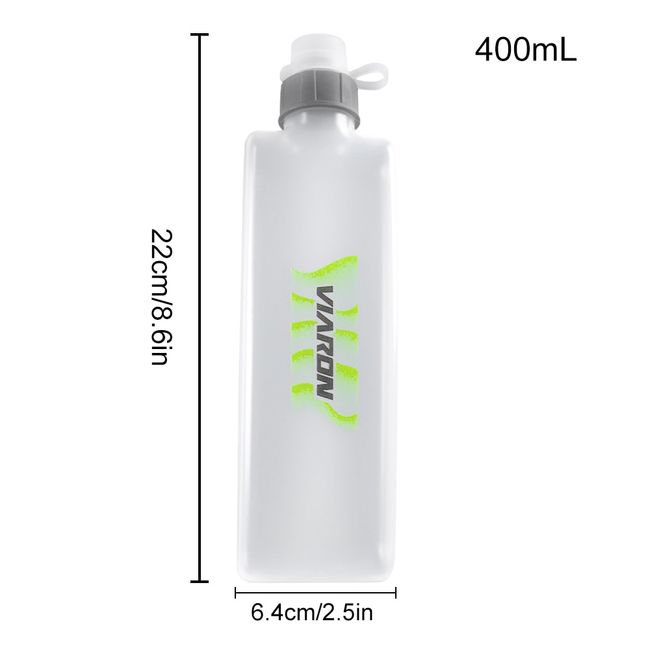 New 400ml Running Water Bottle Hiking Water Holder Fitness Water Bottles  With Dust Cover Water Bag