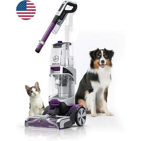 SmartWash Pet Automatic Carpet Cleaner W/Spot Chaser Stain Remover Wand Purple