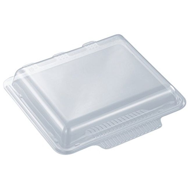 Chuo Chemical Disposable Container Lid, Made in Japan, HS Bat 28-26 Lids-1 (PET), 25 Pieces, Size: Approx. 11.0 x 11.0 x 1.6 inches (28 x 27.8 x 4.1 cm)