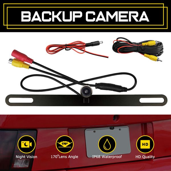 Backup Rear View Reverse Parking HD Camera Night Vision Waterproof 12V 170° Y