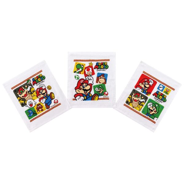 Skater OAC1T-A Hot Towel, Set of 3, Super Mario 23