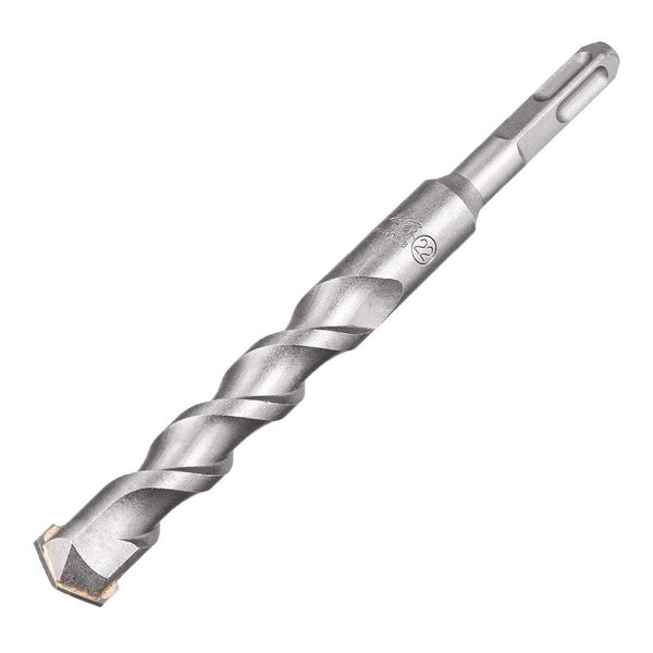 sourcing map Masonry Drill Bit 22mm x 200mm Carbide Tipped Rotary Hammer Bit 9.5mm Square Shank for Impact Drill