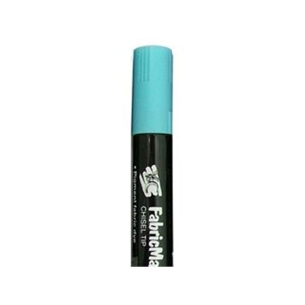 Yasutomo FabricMate Dye Ink Marker - Turquoise, Chisel Tip, Marker