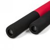 Foam Rubber Safety Training Nunchucks With Chain - Half Black/Half Red Plain