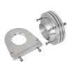 CNC 2" Swivel Base Floor Mount 2 1/2" Steering Column Drop Comb Kit Universal