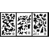 Acid Tactical® 3Pack - 9x14 Camouflage Airbrush Spray Paint Stencils - Duracoat Gun (Army, TACS, Multicam)