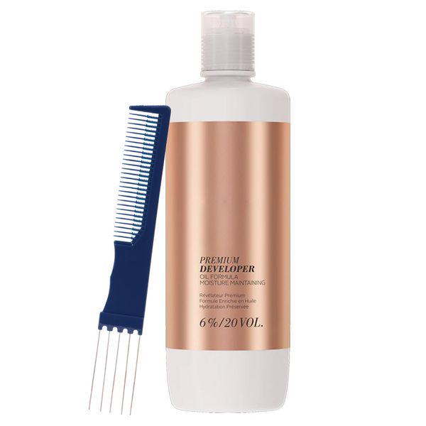 Blonde Me Developer 6% / 20 Vol 1 Liter with Dual Purpose Comb