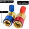 2X Quick Refrigerantion Adapter Coupler Auto Manifold Gauge Low/High A/C AC HVAC