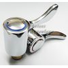 REPLACEMENT HOT & COLD LEVER 1/4" TURN MODERN TAP TOP HEAD COVERS CHROME PLATED
