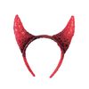 Forum Novelties Standard Devil Horn Headband, Red/Black, One Size