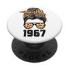 Limited Edition Leopard Messy Bun Awesome Since 1967 PopSockets Swappable PopGrip