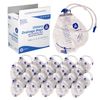 Dynarex 4271 Urinary Drainage Bag, Anti-Reflux Chamber, No-Needle Sample Port, Universal Hanger, 2000ml, Pack of 20