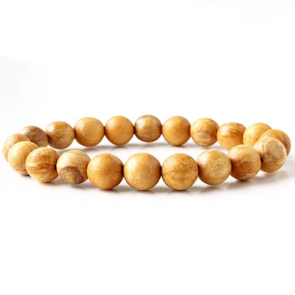 Palo Santo Bracelet, 0.4 inch (10 mm), Peru, Holy Tree, Holly Wood, Wooden Prayer Beads, Incense Wood, Inner Diameter: Approx. 8.3 inches (21 cm)