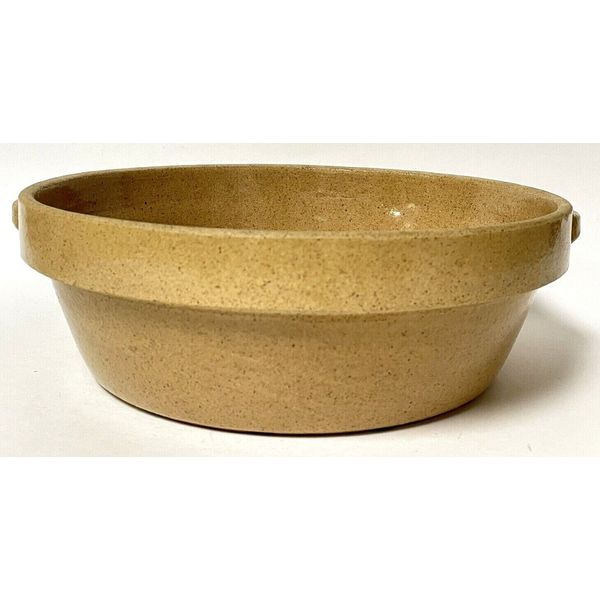 Vintage New Health ware Round 10" Farmhouse Stoneware Yellow Ware Baking Dish