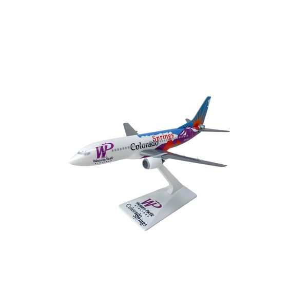 Flight Miniatures Western Pacific Colorado Boeing 737-300 1:200 Scale - Plastic Snap-Fit Model Airplane - Collectible Replica of Western Pacific Colorado Aircraft - Part #ABO-73730H-401