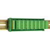 DIN Rail Mount 10A/300V Pluggable Screw Terminal Block Distribution Module (8x6 Pole)