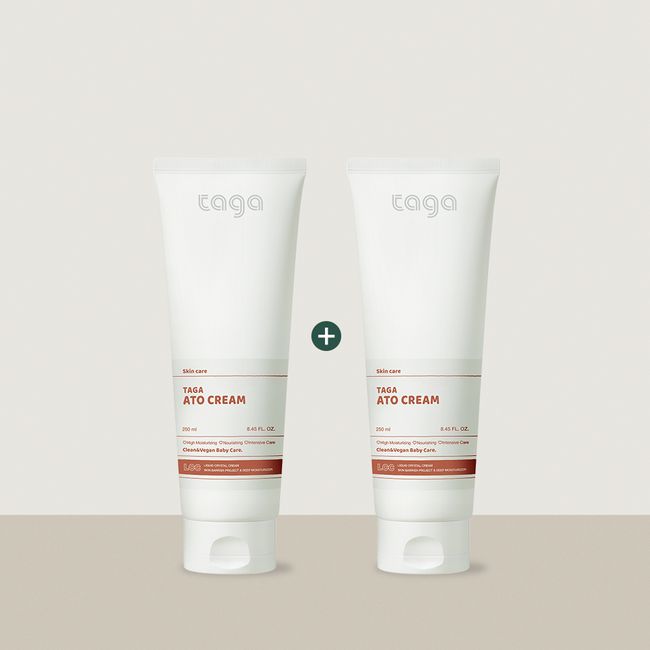 [1+1] Taga Vegan Ato Cream Baby’s Sensitive Skin Hypoallergenic Salivary Poison Taeyeol High Moisturizing Cream 250ml