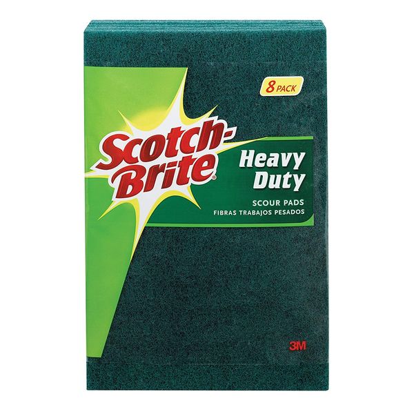 Heavy Duty Scour Pads, 8 Pads, 6 Pack