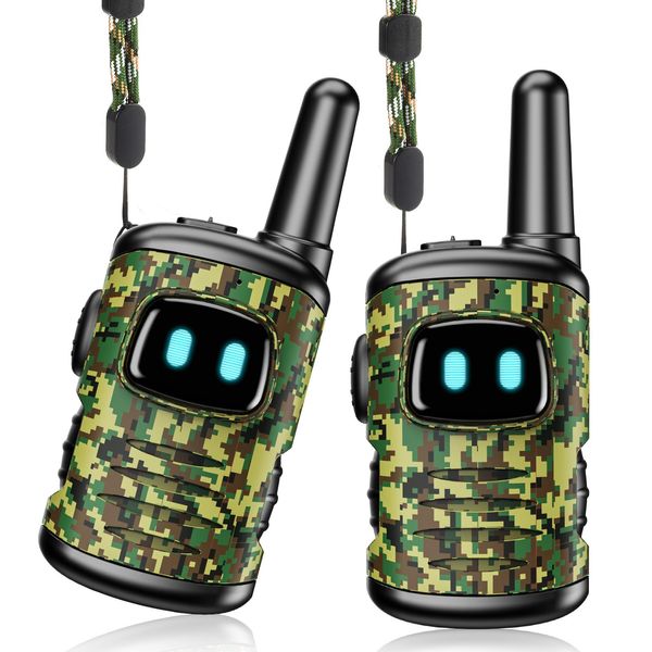 Veopoko Walkie Talkie Kids, Kids Toys for Outdoor Games Adventures Kids Military Toys for 3 4 5 6 7 Year Old Boys Gifts for 3-12 Year Olds Boys Toys Age 3 4 5 6 Year Old Boys Gifts Army Toys for Boys