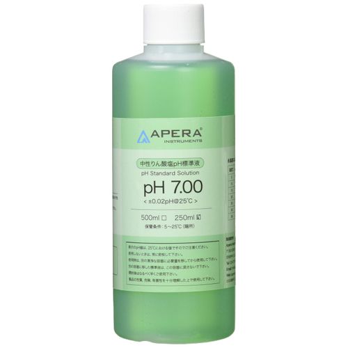 APELA Instruments pH 7.00 Neutral Phosphate pH Standard Solution Colored Calibration Solution 8.5 fl oz (250 ml)