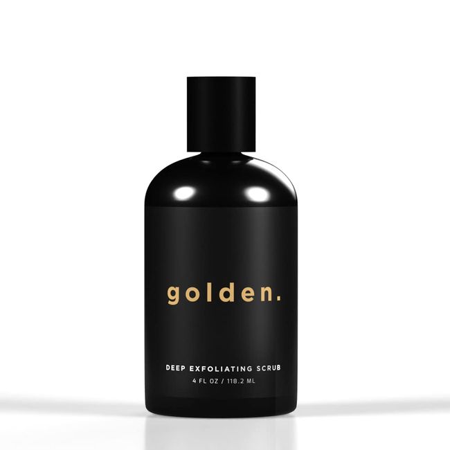 Golden Grooming Co. Exfoliating Face Scrub for Men - Deep Cleansing Facial Cleanser w/Coconut Oil & Aloe Vera - Exfoliating Face Wash for Men - Face Scrub for Oily & Dry Skin - For All Skin Types-4oz