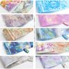 EGokoro Full Open Nail Transfer Foil 10 Colors with Case (236) ([02] Marble Pattern)