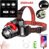Hands-Free Sensor Headlamp with Red/Blue Safety Lights 1500mAh 40H Runtime 