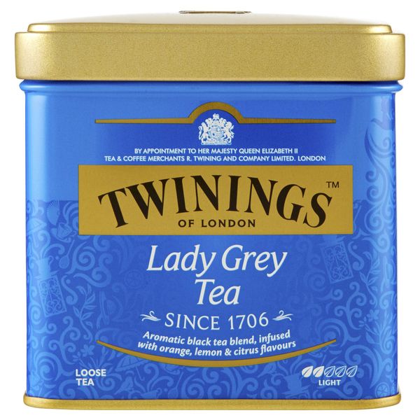 Twinings of London Lady Grey Loose Tea Tins, 3.53 Ounce (Pack of 6)